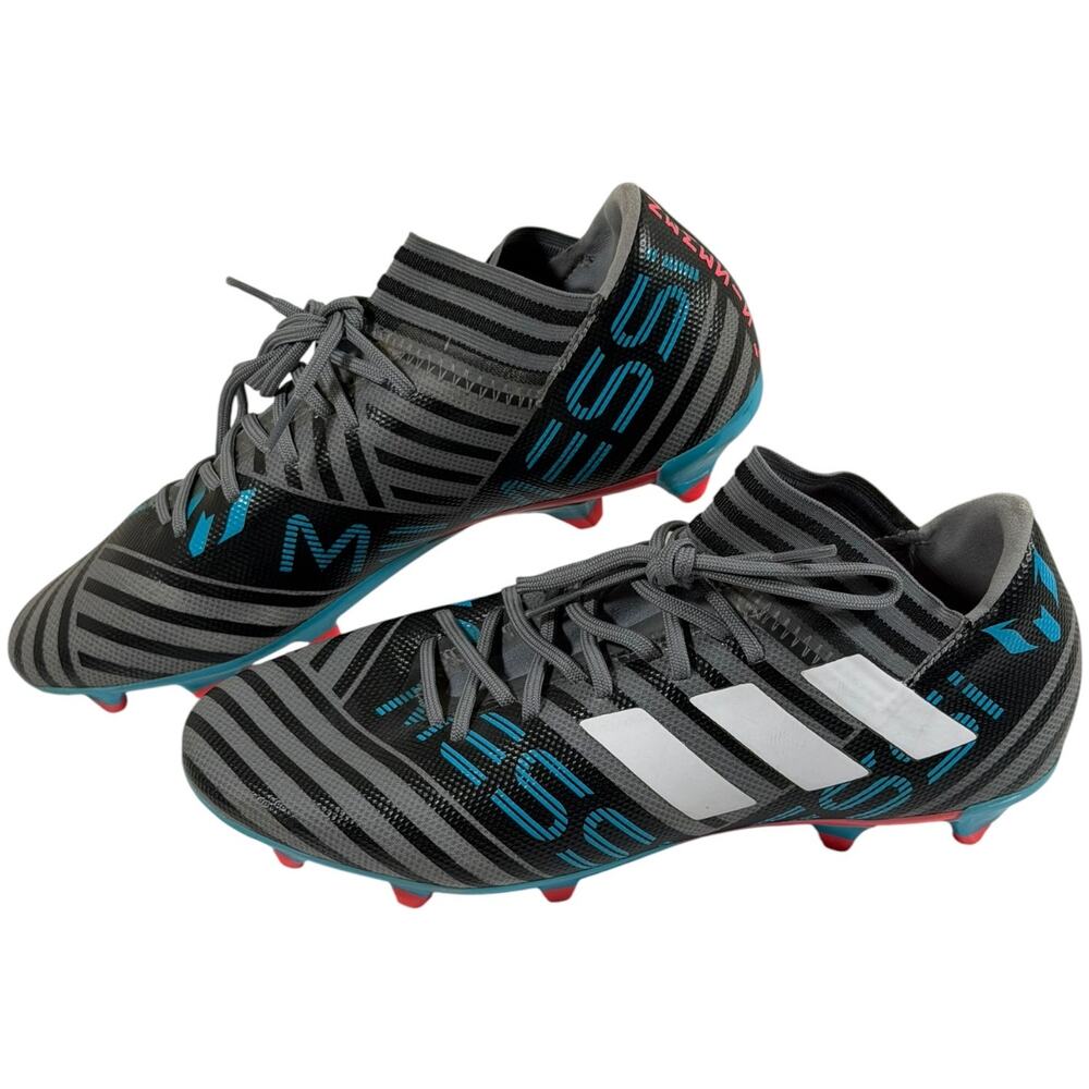 Adidas Nemeziz Messi 17.3 FG Soccer Cleats Mens 8 Gray Blue Black CP9037